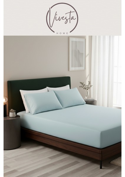 Tek Kişilik Lastikli Çarşaf Seti 100×200 + 50×70 Yastık Kılıfı – Yumuşak, Nefes Alan, Dayanıklı Kumaş