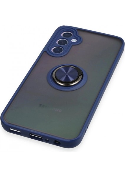 Samsung Galaxy A24 4g Kılıf Montreal Yüzüklü Silikon Kapak - Lacivert indirimleri