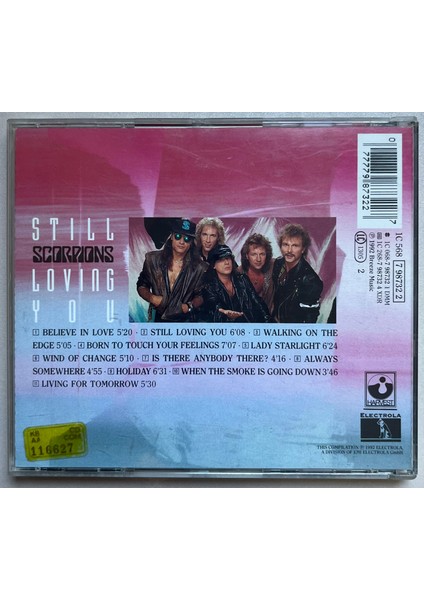 Scorpions Still Loving You CD (Orijinal 1992 Dönem Avrupa Baskı Cd) fiyatları