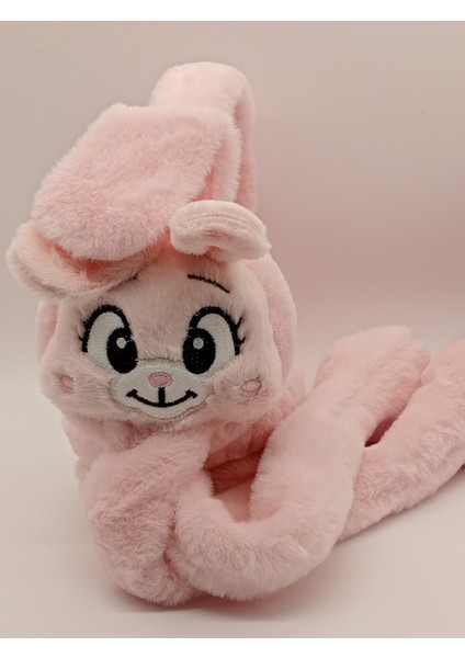 Çocuk Peluş Figürlü Oynar Kulaklı Sesli Kışlık Kulaklık