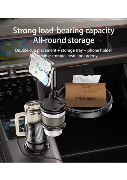 720 Döner Telefon Dagi 4 In 1 Araba Için Çok Islevli Fincan Telefon Tutucu C274 fırsatları