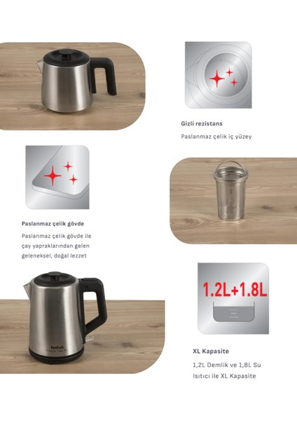 Xl Kapasite Inox Paslanmaz Çelik Gövdeli 1650 Watt Çay Makinesi + Mutfak Tartısı Hediyeli fiyatları