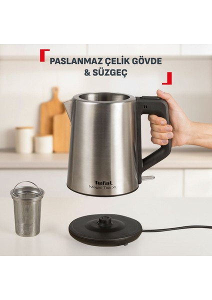 Xl Kapasite Inox Paslanmaz Çelik Gövdeli 1650 Watt Çay Makinesi + Mutfak Tartısı Hediyeli indirimleri