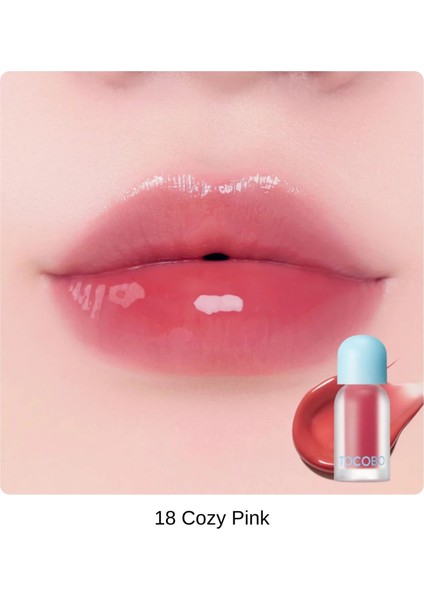 Juicy Berry Plumping Lip Oil 18 Cozy Pink - Dolgunlaştırıcı Etkili Gloss Tipi Vegan Dudak Yağı modelleri