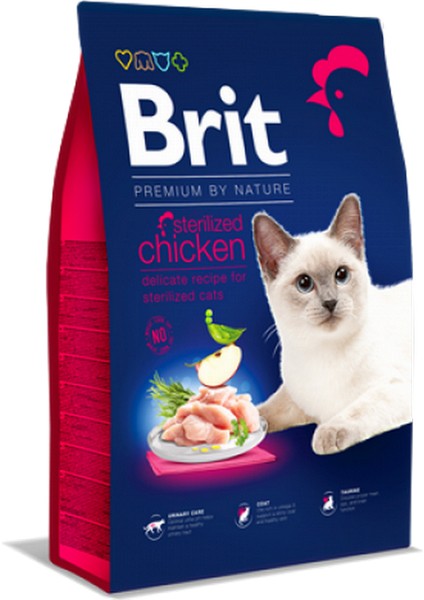 Mtxdpn Brit Premium 8 Kg By Nature Kısırlaştırılmış Kediler İçin, Tavuk Etli Kuru Mama modelleri