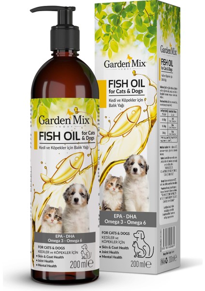 Nrtmsa Garden Mix Kedi Ve KÖpek Somon YaĞi 200ml X 2 Adet fiyatları