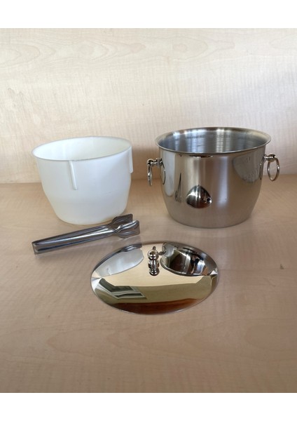 6 Adet Ince Belli 1937 Rakı Bardağı 1 Adet Çelik Buz Kovası Çif Katmanlı Maşalı Kapaklı Kova fiyatları