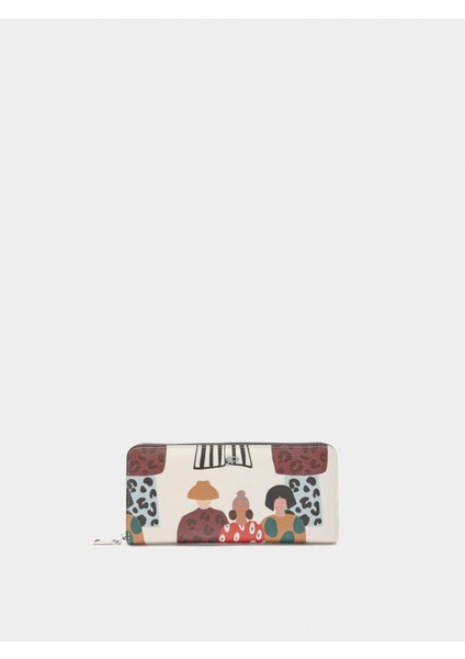 Dokulu Desenli Cüzdan