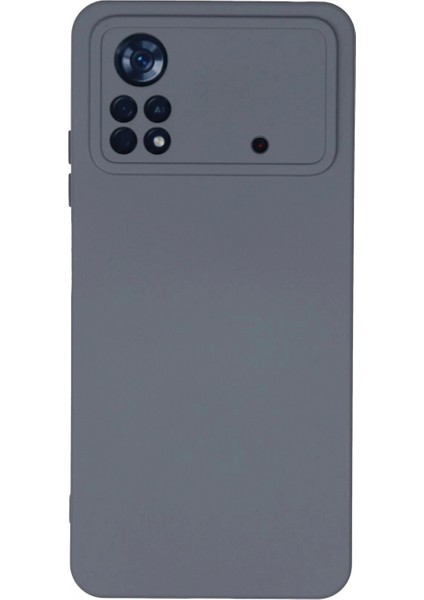 Xiaomi Poco X4 Pro 5g Kılıf Nano Içi Kadife Silikon - Gri