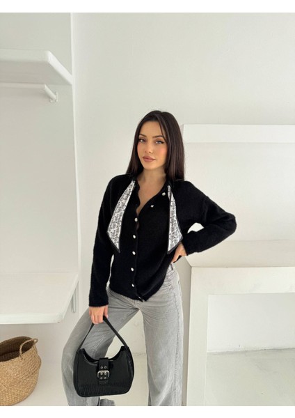 Fularlı Yumoş Triko Hırka modelleri