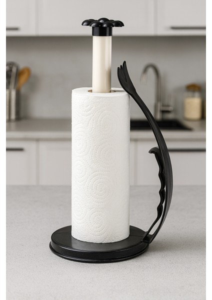 Rulo Havluluk – Ergonomik Tutacaklı, Mutfak Tezgahı Için Pratik Kağıt Havlu Tutucu fiyatları
