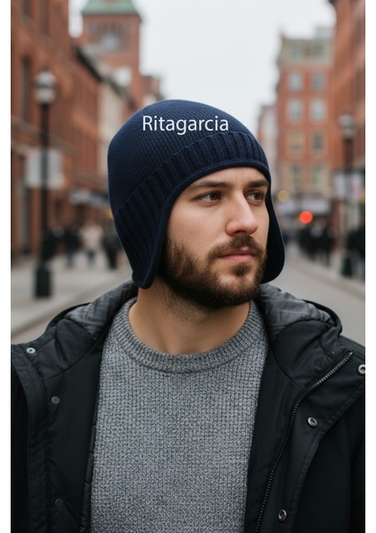 Unisex Polar Astarlı Kulaklı Bere - Rüzgar Geçirmeyen Termal Kış Beresi