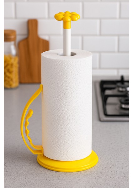 Rulo Havluluk – Ergonomik Tutacaklı, Mutfak Tezgahı Için Pratik Kağıt Havlu Tutucu
