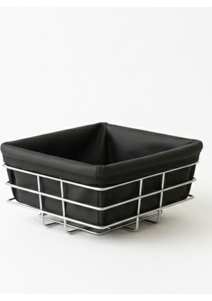 Ekmeklik Metal Sepet & Kumaşlı Siyah Kare Modern Tasarım modelleri