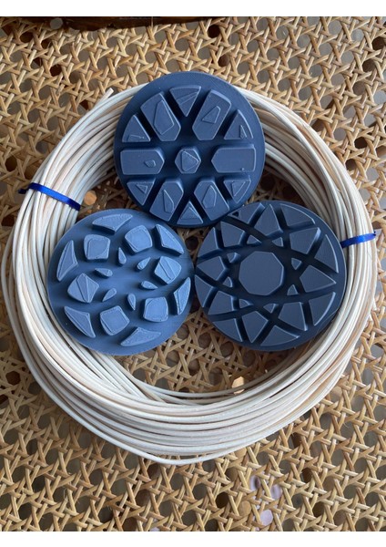 Rattan Core Doğal Bambu Çubuk 2 mm 100 gr ve 3 Adet 8 cm Küçük Boy, Rattan Örme Kalıbı 2 Si Birlikte fiyatları