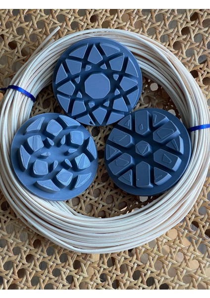 Rattan Core Doğal Bambu Çubuk 2 mm 100 gr ve 3 Adet 8 cm Küçük Boy, Rattan Örme Kalıbı 2 Si Birlikte indirimleri