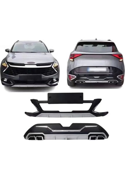 Roal Tunıng Kia Sportage Ön Arka Tampon Koruma Difüzör 2022 Sonrası