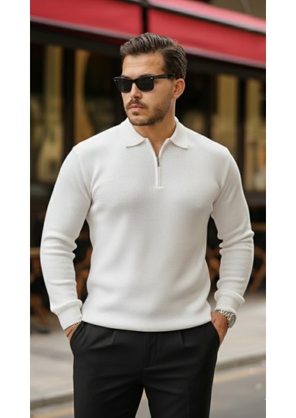 Erkek Selanik Örme Yakalı Uzun Kollu Triko modelleri