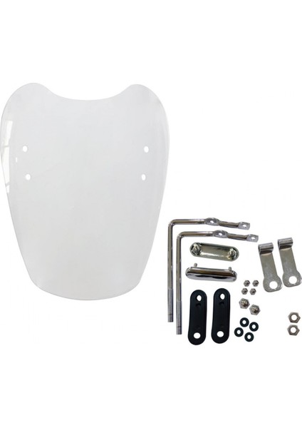 YAMAHA YBR 125 SİPERLİK CAMI BS0618 42CM X 455CM X 3MM APARATLI M