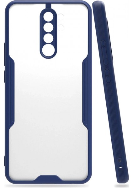 Xiaomi Redmi 9 Kılıf Platin Silikon - Lacivert