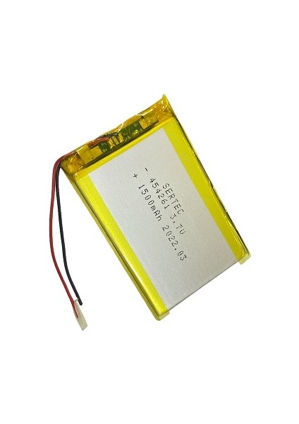 454261 3.7V 1500 MAh Li-Polymer Pil (Devreli/1.5A)