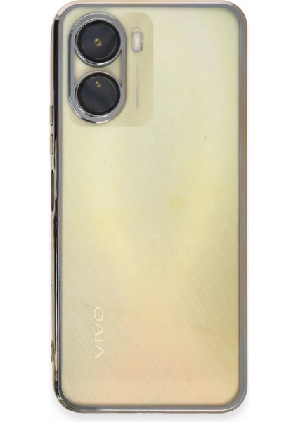 Vivo Y16 Kılıf Lensli Silikon - Gold fiyatları