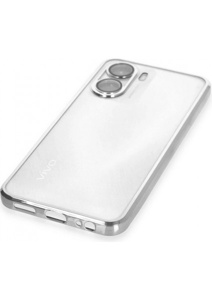 Vivo Y16 Kılıf Lensli Silikon - Gümüş fırsatları