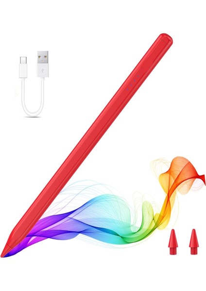 iPad A16 Air 6/7/8/9/10/11/12. Nesil Avuç Içi Red Palm Rejection Tablet Kalemi Stylus Yazı Çizim Pen