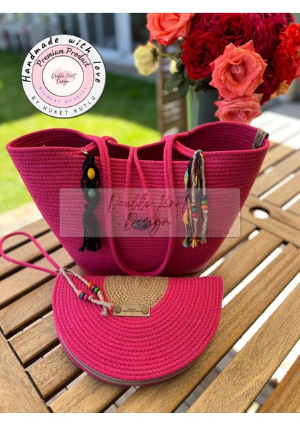 Bella 2li Takım Plaj Çantası , El Çantası Clutch, Totebag, Kadın, Yazlık, Hediyelik fırsatları