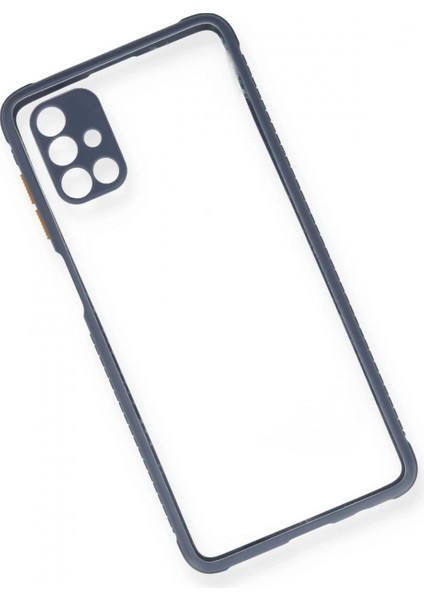 Samsung Galaxy M51 Kılıf Miami Şeffaf Silikon - Gri modelleri