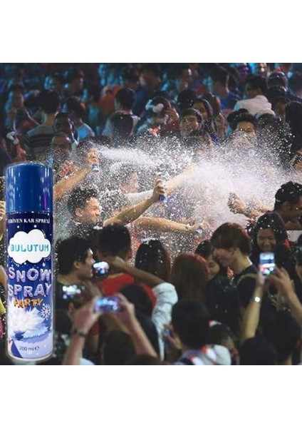 Yılbaşı Parti Eriyen Kar Spreyi 200ML Büyük Boy Leke Yapmaz Kutlama Şov Köpüğü fiyatları