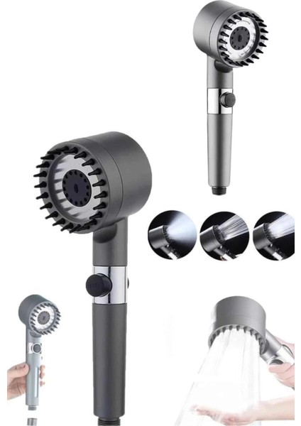 Masaj Etkili Turbolu Çok Fonksiyonlu Filtreli Duş Başlığı Yeni Nesil fırsatları
