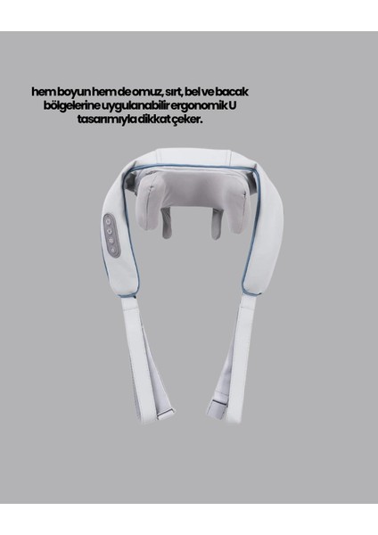 Boyun Masaj Aleti Biyonik Yoğurma Teknolojili 1800MAH Şarjlı modelleri