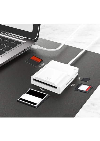 ZR780 NK-3057H Type-C 3.0 4 In 1 Card Reader