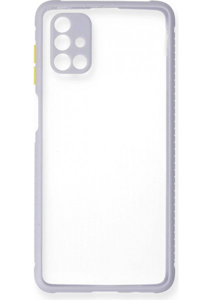 Samsung Galaxy M51 Kılıf Miami Şeffaf Silikon - Lila fiyatları
