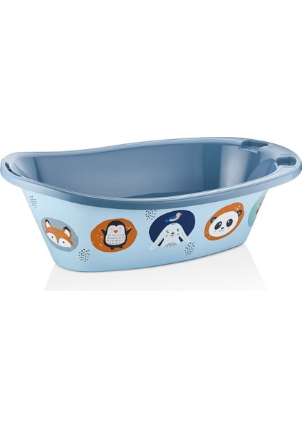 Sevimli Figürler 7 Parça Bebek Yıkama Banyo Küvet Seti Kova Maşrapa Küvet Filesi Sünger Sabun (MAVİ) fırsatları