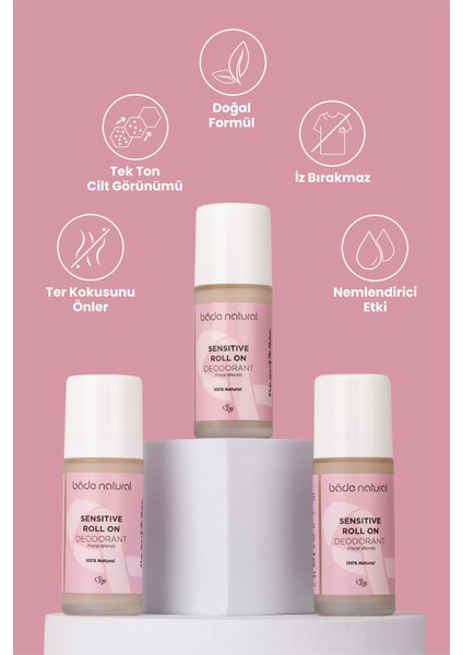 Floral Blends Roll On & Doğal Beyazlatıcı Roll On Deodorant %100 Doğal fiyatları
