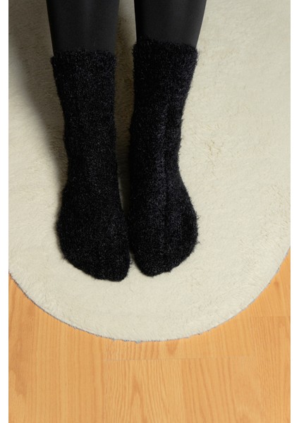 Kışlık Peluş Kadın Soket Çorap.