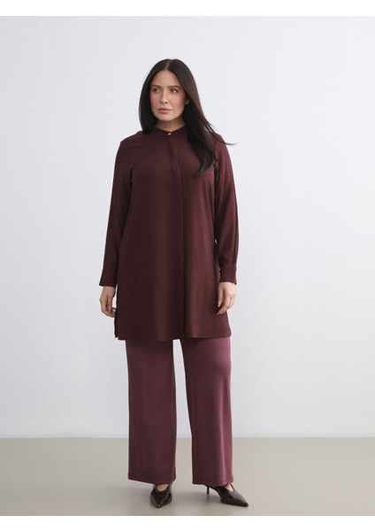 Yeni Sezon Hakim Yaka Dokulu Kadın Gömlek Tunik fiyatları