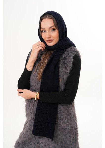 Kapüşon Detaylı Örgü Şal | Hooded Scarf Trendi modelleri
