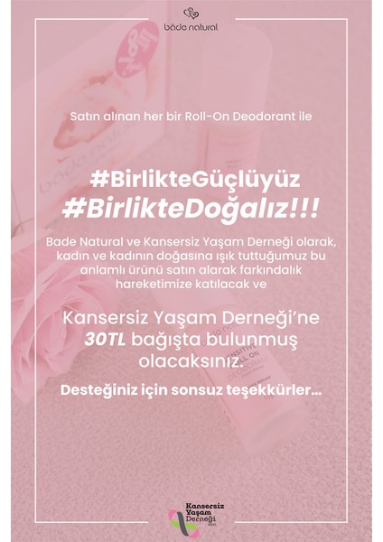 Floral Blends Roll On & Doğal Beyazlatıcı Roll On Deodorant %100 Doğal