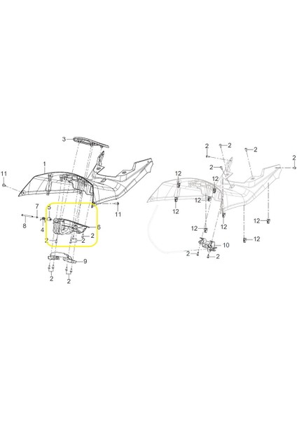ADV125 Orta Birleştirici Plastiği fiyatları