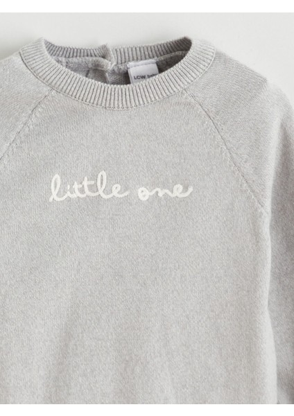 Peak Yeni Sezon Bisiklet Yaka Erkek Bebek Sweatshirt ve Eşofman Alt 2'li