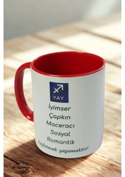 Yay Burcu Kupa – Iyimser, Maceracı, Sosyal ve Romantik Tasarım Kupa fiyatları