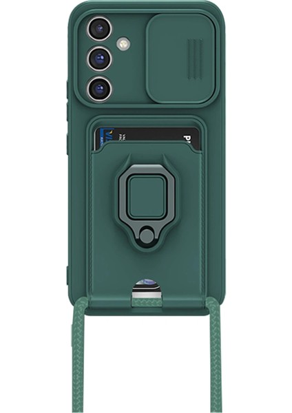 OMR02 Samsung Galaxy A16 5g Kılıf Zuma Kartvizitli Yüzüklü Silikon - Yeşil fiyatları