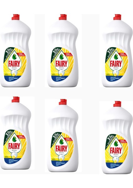 Sıvı Bulaşık Deterjanı Limon 1500 ml x 6 Adet