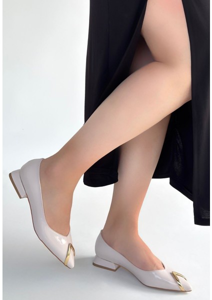 Goes Bej Rugan Babet Ayakkabı - Lisinya