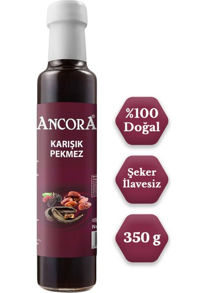 Karışık Pekmez - Keçiboynuzu, Dut ve Hurma Pekmezi Karışımı 350 G
