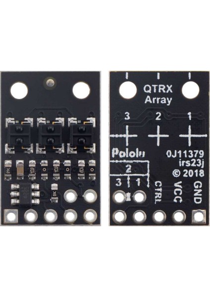QTRX-HD-03A 3'lü Çizgi Algılama Sensörü (Sık Sensör Dizilimli)