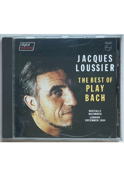 Jacques Loussier The Best Of Play Bosch CD (Orijinal Dönem 1985 Baskı Cd)